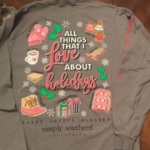 Simply Southern Holiday long-sleeve t-shirt